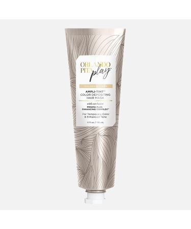 ORLANDO PITA PLAY Ampli-Tint Color Deposit Hair Mask  Temporary Hair Color Treatment that Revives Hair Color  Adds Shine  & Prevents Fading  Golden Blonde  4 Fl Oz.