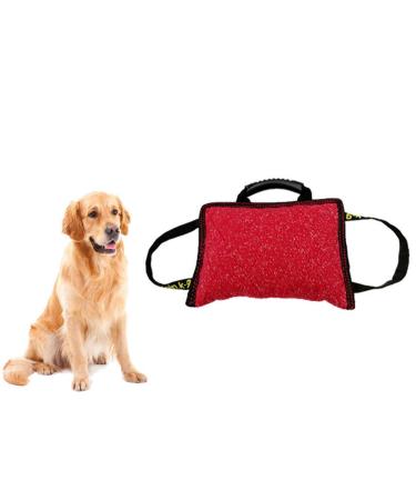 ZINN Strengthened Jute Dog Bite Pillow Training Cushion Pad Handmade Wedge for Dog Training Dog Bite Training Protection for Medium Large Dogs