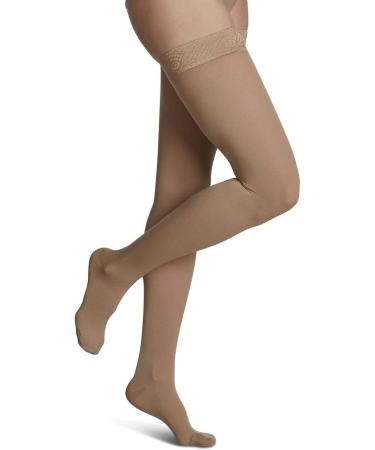Buy SIGVARIS 862NSSW36 20-30 mmHg Select Comfort Thigh Highs - Small Short Suntan | International Shipping Available - Buy Online on GoSupps.com