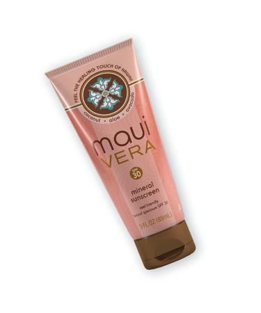 Maui Vera Mineral Sunscreen  (3) 3 Fl Oz (Pack of 1)