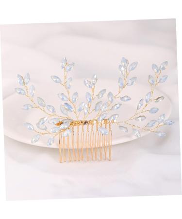 Ipetboom Sweet Rhinestone Hair Accessories Bead Threader Womens Hair Accessories Rhinestone Headpiece Wedding Hair Comb Beads Tiara Bridal Hair Comb Clip Hair Piece Metal Rhinestones Bride - Buy Online on GoSupps.com