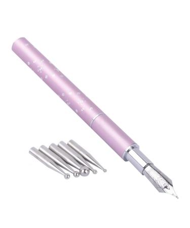 1 Set Nail Art Fountain Pen Brush with Replacement Accessories - Manicure Painting Pens & Nail Design Tools (Pink) - Buy Online on GoSupps.com