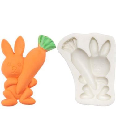 Rabbit Carrot Silicone Mold for Homemade Chocolate Make Easter Gifts for Children High Temperature Resistance Carrot Molds for Chocolate Baking Fondant Multi-color - Buy Online on GoSupps.com
