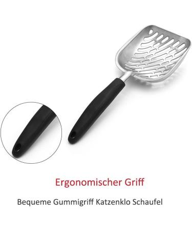 NzamBles Cat Litter Scoop | Comfortable Stainless Steel Pet Litter Scoop for Dogs & Cats - International Shipping Available - Buy Online on GoSupps.com