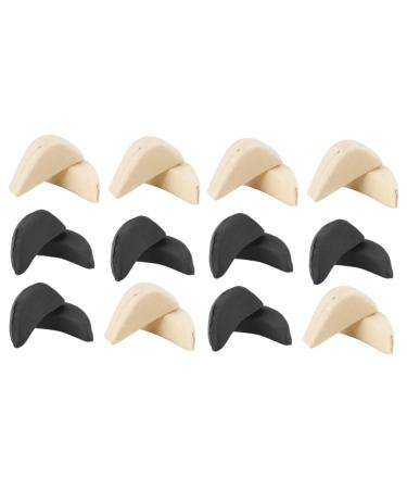 MAGICLULU 12 Pairs Thicken Insoles Half Insoles Shoes Insoles Women Shoe Gap Filler Big Toe Filler Insert Shoe Stuffer Soft Forefoot Pads Big Shoe Filler Heel Man Adjust Shoe Plug
