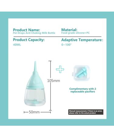 Kitten Bottles for Nursing Puppy Bottles for Nursing Puppy Milk Anti-Choking Puppy Feeder Design with 2pcs Replaceable and Reusable Silicone Nipples for Feeding Newborn Pets (blue) - Buy Online on GoSupps.com