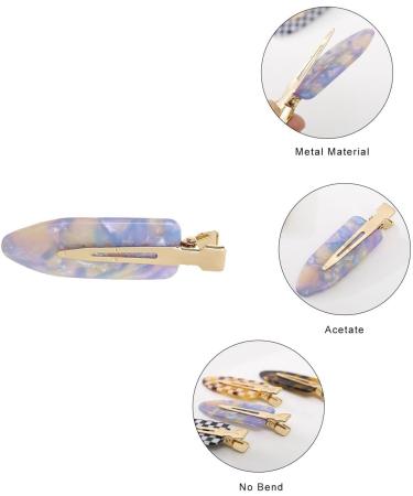 scicent Hair Grips 6 Pieces Fashion No Trace Hair Clips with Spring No-Slip Hair Pins Acetate Hairpin for Makeup Hairstyle Accessories for Women Girls Cute Hair Barrettes for Party - 28606 - Buy Online on GoSupps.com