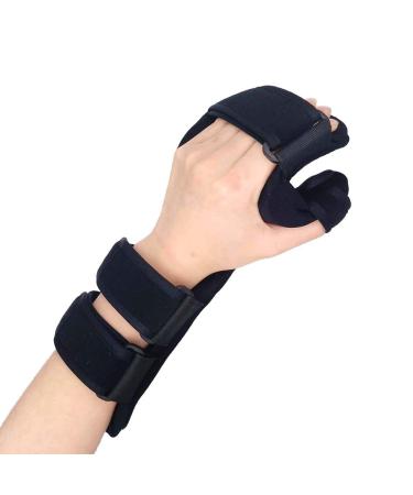 OSK Soft Functional Resting Hand Splint for Flexion Contractures - Stroke Hand Brace by Restorative Medical - Corrective, Supportive Brace for Correction, Comfort & Pain Relief (Large, Left) Large Left