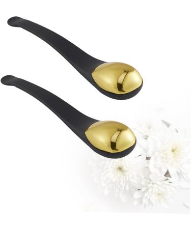 Premium 2-in-1 Facial Tools: Eye Cream Spatula & Face Tightening Massager for Radiant Skin - Buy Online on GoSupps.com