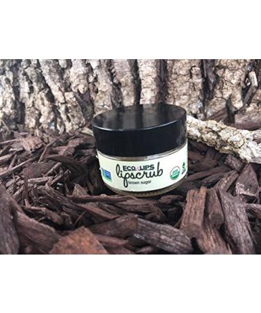 Eco Lips Brown Sugar Lip Scrub 2 Pack - Organic Exfoliating Treatment with Coconut Oil - Moisturize and Polish Dry Lips - 0.5oz Jars - Buy Online on GoSupps.com