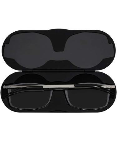 ThinOptics Brooklyn Reading Glasses - Unisex Ultra Thin & Lightweight with Magnetic Milano Case - Black 1.5x - International Shipping Available - Buy Online on GoSupps.com