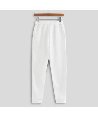 UQGHQO Women's 2 Piece Sweat Set - Long Sleeve Top and Pants Tracksuit | Z230406a-white Large - Buy Online on GoSupps.com