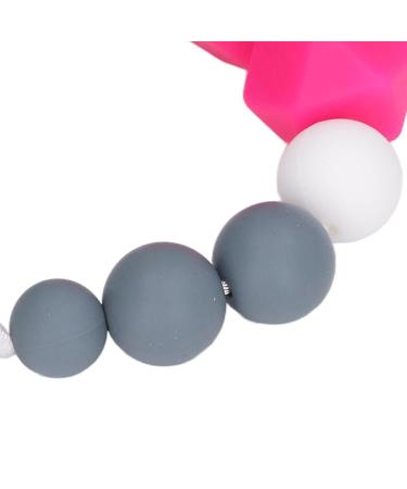 Teething Toy & Baby Feeding Chain - Easy to Clean Educational Food Accessory | Rose Red - Buy Online on GoSupps.com