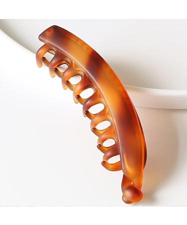 Androxeda Large Hair Clips for Women High-Quality Banana Clasp Ponytail Holders (Black & Brown) | Perfect Volume & Durability - Buy Online on GoSupps.com