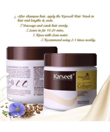 Deep Repair Hair Mask with Argan Oil - 16.9oz Collagen Treatment for All Hair Types - International Shipping Available - Buy Online on GoSupps.com