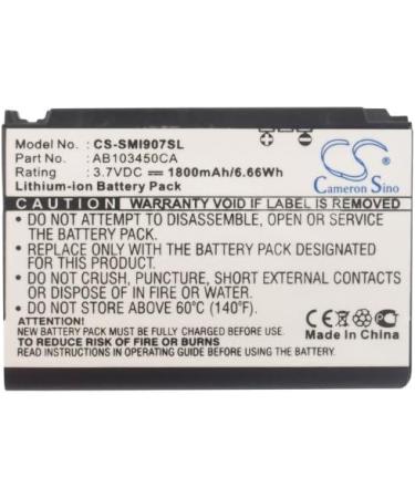 Buy 3.7V 1800mAh AB103450CA Battery Replacement for Eternity A867 Access A827 Blackjack i607 Epix SGH-i907 | International Shipping Available - Buy Online on GoSupps.com