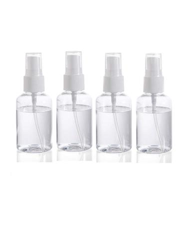 All ring 4 pieces empty spray bottle atomizer spray bottle empty perfume dust portable travel bottles set transparent plastic fine fog spray bottles 30ml 50ml 100ml optional (50ml)