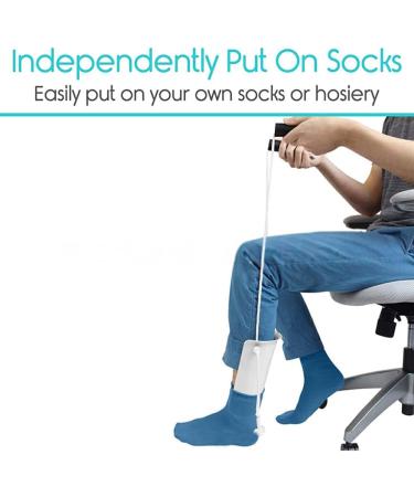 Rongweiwang Sock Aid for Seniors - Easy Plastic Sock Helper for Comfortable Wearing - Buy Online on GoSupps.com