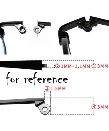 DeeboW Glasses Replacement Temples - Universal TR90 Eyeglass Arms (1 Pair) | Black Eyeglass Repair Kit for International Shipping - Buy Online on GoSupps.com
