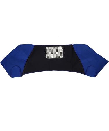 Shoulder Heating Pillow Massager | Heated Wrap Trousers | Vibration Massage for Pain Relief | Adjustable Elastic Cushion in Blue - Buy Online on GoSupps.com