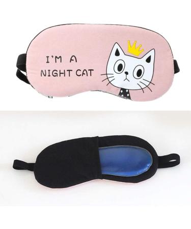 DOITOOL Hot and Cold Cute Cat Eye Mask for Women | Puffiness, Dark Circles, Dry Eyes Relief - Buy Online on GoSupps.com