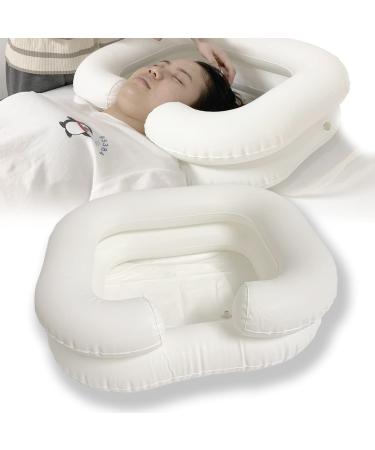 Inflatable Shampoo Basin - Portable Hair Washing for Disabled Elderly Bed Easy, Bedridden, Pregnancy or Post-Surgical Patient