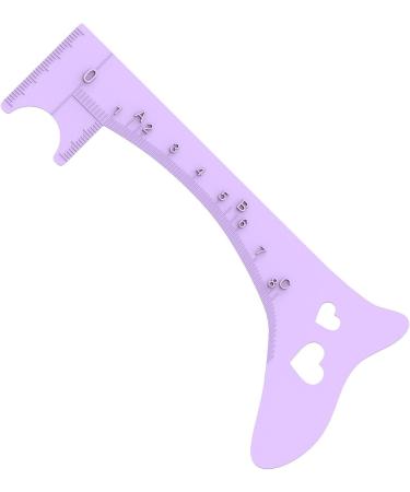 Brow Mapping Ruler Soft Silicone Eye Liner Guide | Quick Eye Makeup Tool Eyebrow Shaping Aid Brow Measuring Tool for Perfect Eye Liner & Lip Lines Purple - Buy Online on GoSupps.com