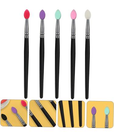 Balacoo 5pcs Eye Shadow Brush Flat Makeup Brush Eye Smudger Brush Eyeshadow Sponge Tool Brush - Buy Online on GoSupps.com
