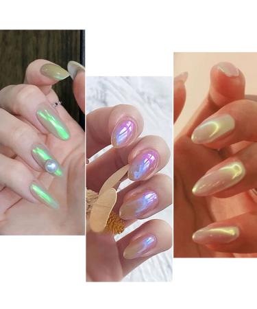 Buy Pearl Chrome Glitter Powder - Holographic Nail Pigment | 2 Boxes for Stunning NailArt - Buy Online on GoSupps.com