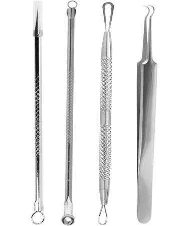 Acne Needle Stainless Steel Acne Removal Needles Pimple Blackhead Remover Tools Spoons Face Skin Care Tools Needles Facial Pore Cleaner (Color : 02) Silver - Buy Online on GoSupps.com