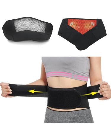 Magnetic Self Heat Lower Back Brace Belt Lumbar Support Pain Relief