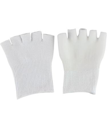 FRCOLOR 3 Pairs Heel Sleeves for Cracked Heels Toe Spacers Toe Spreader Gel Toe Protector Big Toe Separators Thumb Bunion Corrector Bunion Straightener Moisturizing White Sock - Buy Online on GoSupps.com