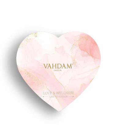 VAHDAM Heart Box Tea Gift Set - Limited Edition Gifts for Her | Chocolate Rose Black Tea Tin Caddy & Vitality Flip Bottle Combo | Gifts for Women - Buy Online on GoSupps.com