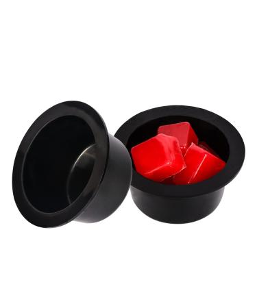 Inrorans 2 pieces of black candle wax warmer made of silicone reusable fragrance wax warmer silicone bowl for electrical wax warmer version