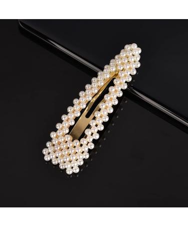 Haobase 12pcs Pearl Hair Clips - Large Fashion Barrettes for Women & Girls | Trendy Hair Accessories - Free Worldwide Shipping - Buy Online on GoSupps.com