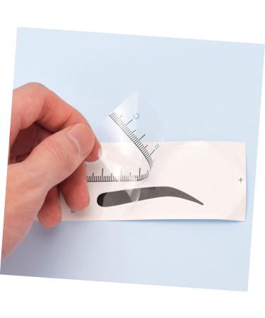 Housoutil 50pcs Eyebrow Positioning Ruler Stickers Eyebrow Template Eyebrow Positioning Tool Disposable Suite - Buy Online on GoSupps.com