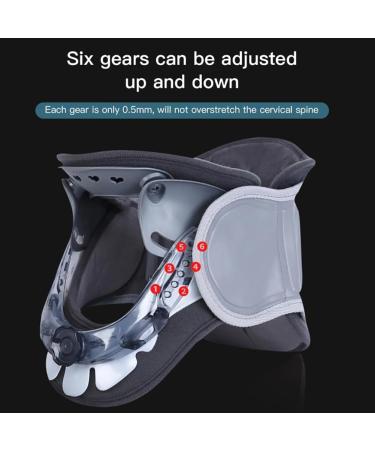 RKXKJ Inflatable Neck Support Stretcher - 6-Stage Cervical Traction Height Adjustable 360 Comfort Relief for Cervical Compression - International Shipping Available - Buy Online on GoSupps.com