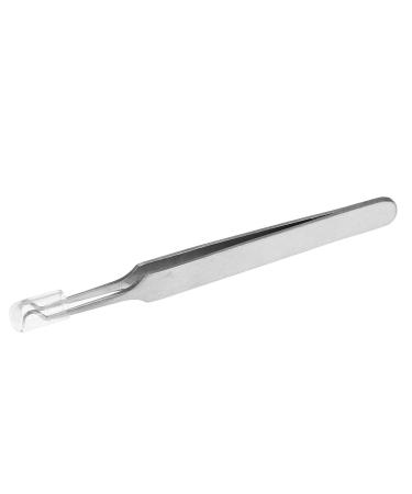 Acne Tweezers - Beauty Nipper Stainless Steel Acne Blackhead Removal Tweezers Beauty Nipper Makeup Cosmetic Tool (Hooked Tip 8.7cm)