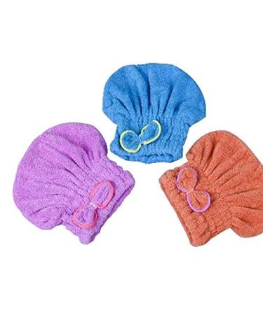6 Colors Microfiber Quick-Dry Hair Turban Cap for Women - Bathing Drying Towel Head Wrap - Buy Online on GoSupps.com