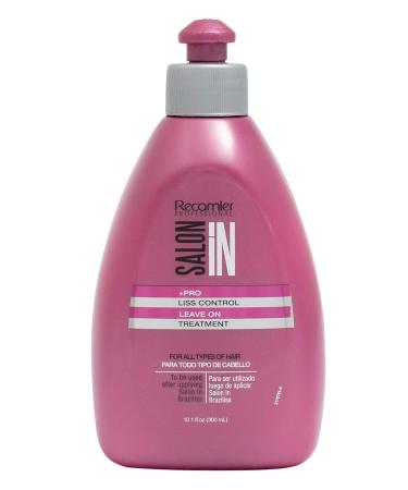 RECAMIER 34158 Professional Salon In Leave In Detangler Hair Smoothing Treatment | Combing Cream | Split End Mender | Tratamientos para el Cabello Seco y Maltratado Crema de Peinar 10.1 OZ