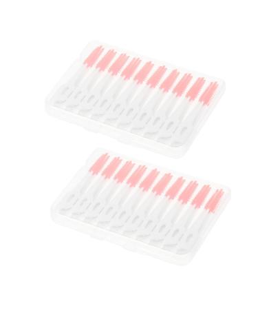 Gatuida 80st interdental brush toothed dental toothed toothed toothpicks for dental tools for dental floss ortho-toothed floss The rose cleaning agents PP Haupt 1 piece (1 Pack) Orange