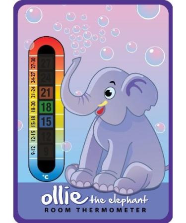 Ollie The Elephant Baby Nursery & Room Safety Temperature Thermometer