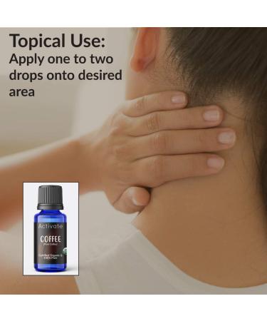 Activate Coffee Bean Organic Essential Oil 100% Pure - USDA Certified Premium Aromatherapy Oil 10ml - Buy Online on GoSupps.com