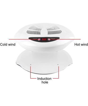 Buy Intelligent Hot & Cold Air Nail Dryer - 400W Gel Nail Lamp with Sensor | Compact Manicure Tool (White) - Fast International Shipping! - Buy Online on GoSupps.com