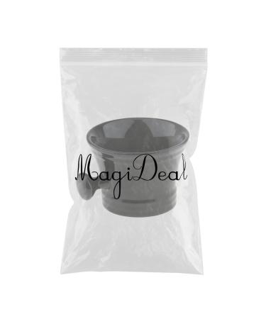 Premium Black Ceramic Shaving Bowl Soap Dish | Eco-Friendly & Stylish Grooming Essentials - Buy Online on GoSupps.com