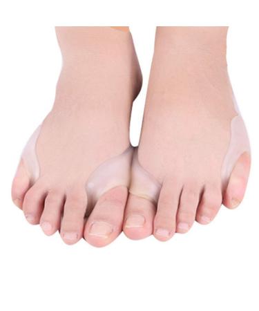 Exceart Pair Bunion Straightener Big Splint Bunion Protector Spreader Hallux Bunion Splint Straightener Big Bunion Bunion Support Thumb Divider White