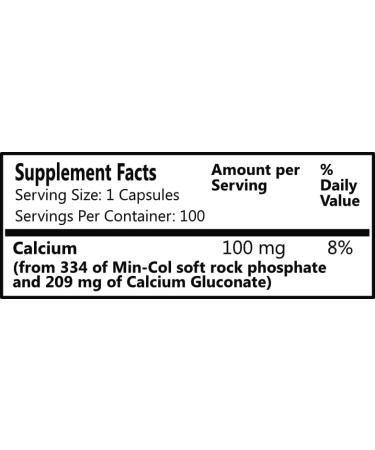 Daily Manufacturing Min-Col Forte (Soft Rock Phosphate & Calcium Gluconate) 100 Count (Pack of 1) - Buy Online on GoSupps.com