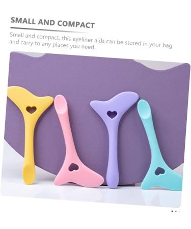 DOITOOL 8 Pcs Eyeliner Eyeshadow Silicone Molds Mask Applicator Brush Women Make up Tools Shield Miss Girl mediumx4pcs Assorted Colorx4pcs - Buy Online on GoSupps.com