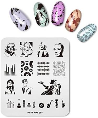 KADS 4Pcs Nail Art Stamping Plate Set for Salon Designs - O1 - Buy Online on GoSupps.com