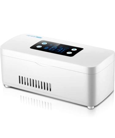 Mini Medicine Refrigerator and Insulin Cooler for Car Travel Home - Portable Car Refrigeration Case/Small Travel Box for Medication